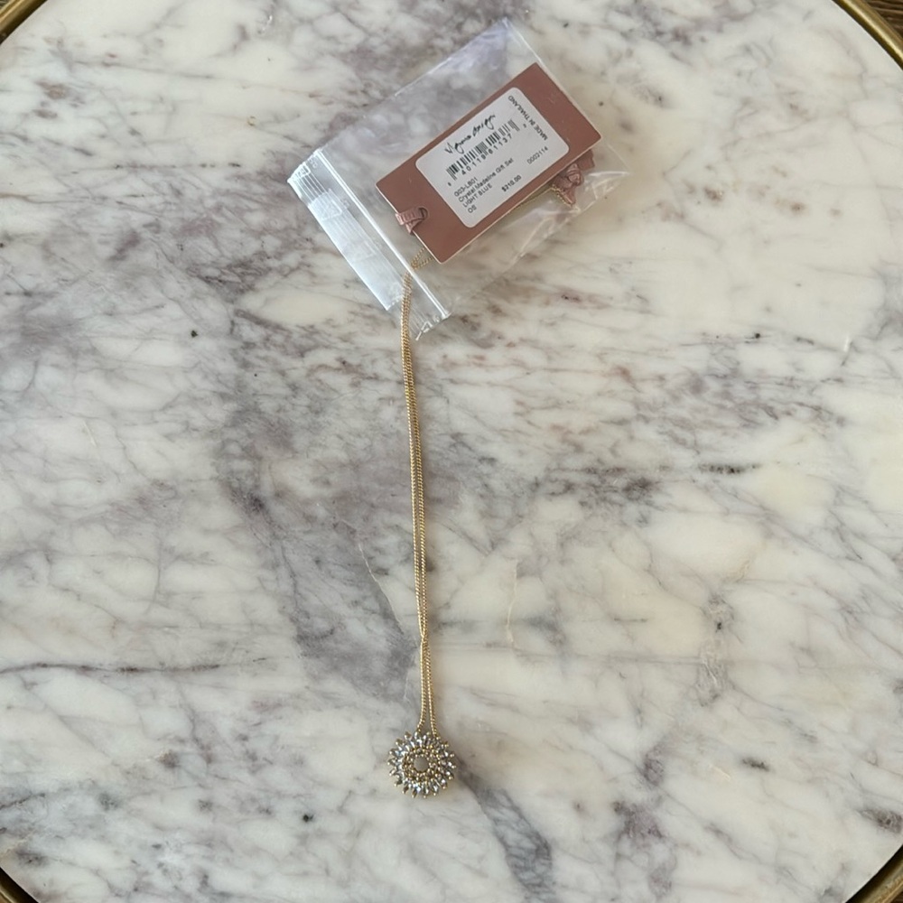 Mignonne Gavigan Light Blue petite crystal Madeline necklace